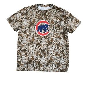 Men’s Cubs Camoauge Drifit Light‎ Short Sleeve Shirt